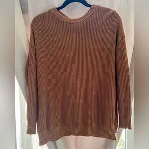 Oversized knit Jax and Lennon Caramel Brown Crewneck Sweater